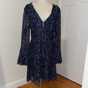 Venus Lace Dress with Bell Sleeves NWT